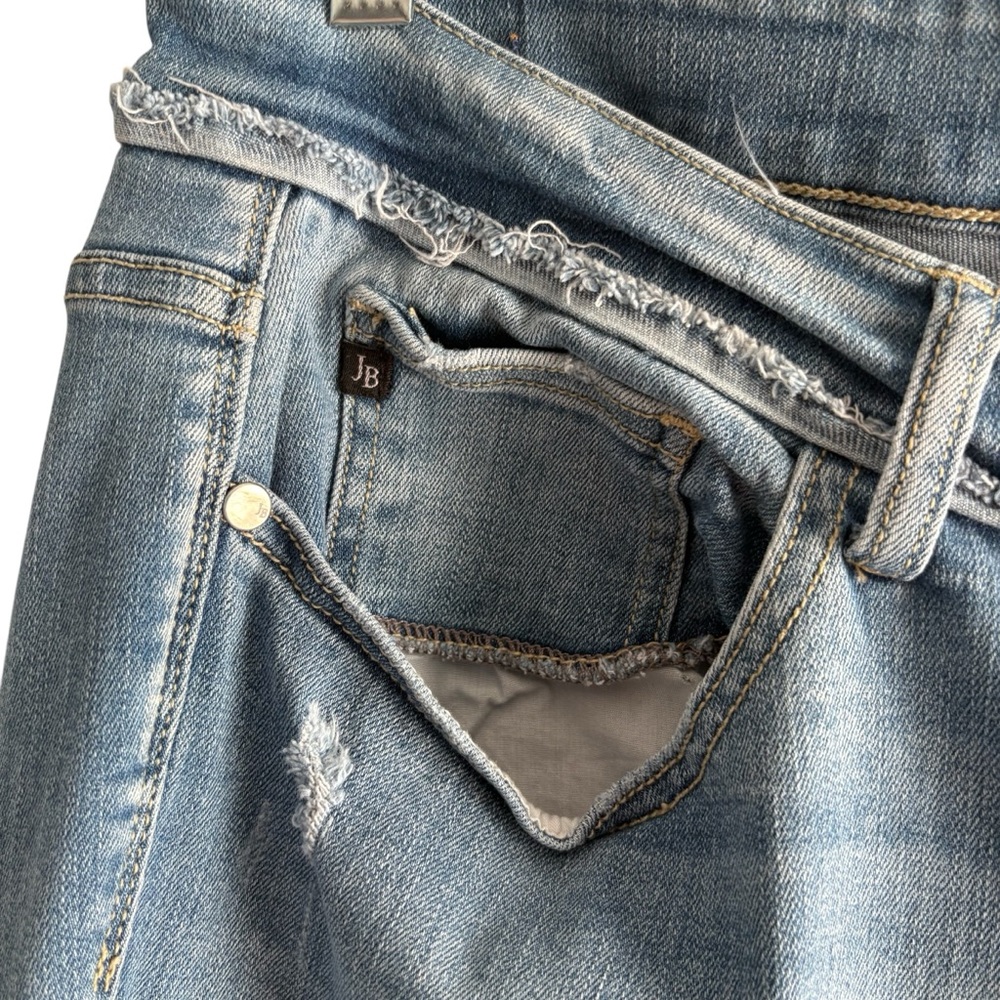 JUDY BLUE Distressed Skinny Fit Jeans in Faded Blue Size 18W — SUPER COMFY!!! - Picture 5 of 10